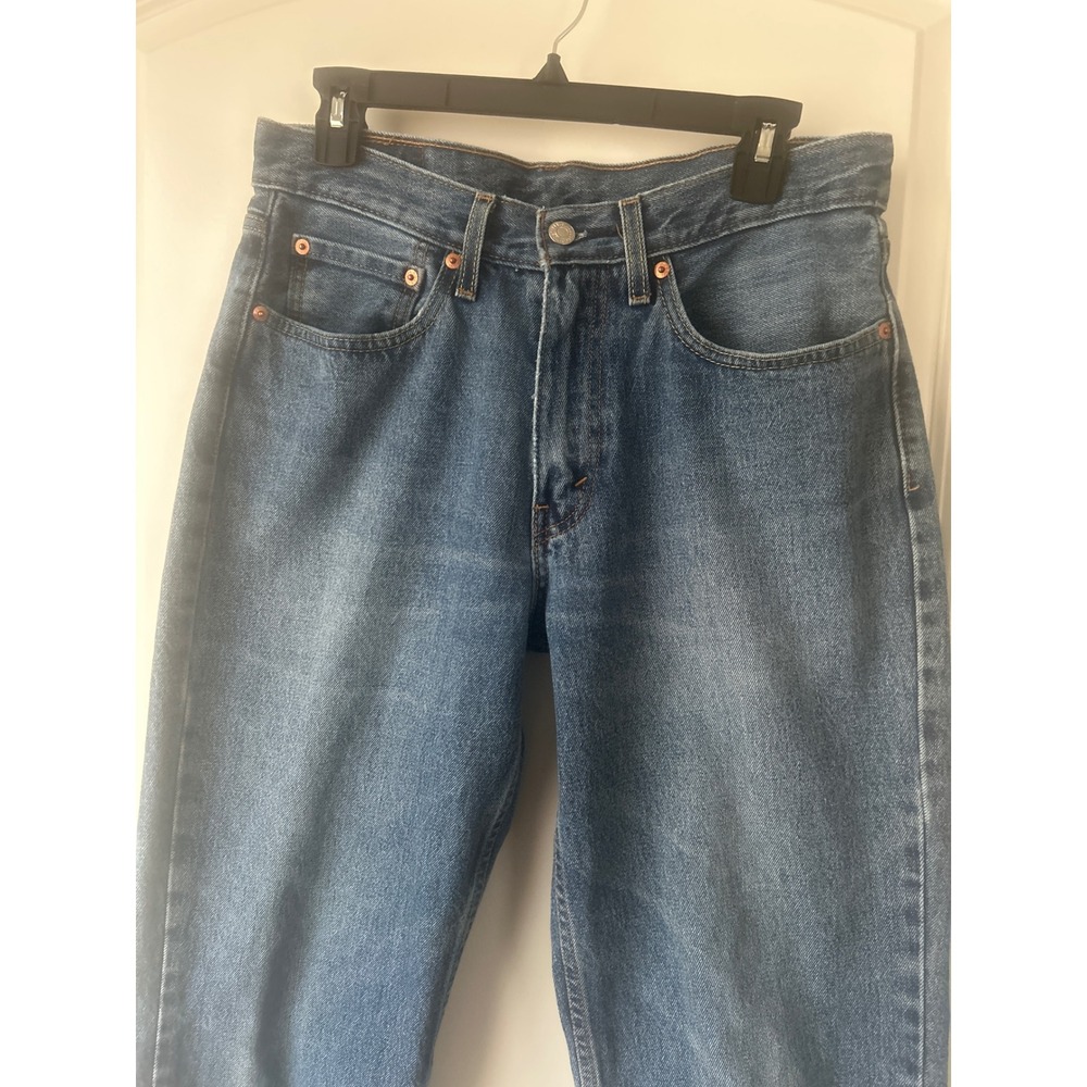 Levis 550 Relaxed Fit Jeans Mens 31x30 Medium Wash Blue Denim Tapered Leg - Picture 2 of 4